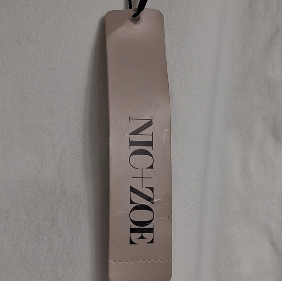 NWT Nic & Zoe Polished Wonderstretch High Waist Paper White Pants   Size 16 - Picture 7 of 8